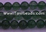 CBQ421 15.5 inches 6mm round green strawberry quartz beads