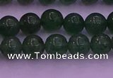 CBQ422 15.5 inches 7mm round green strawberry quartz beads