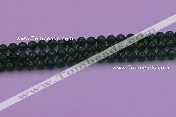 CBQ423 15.5 inches 8mm round green strawberry quartz beads