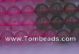 CBQ428 15.5 inches 7mm round mixed strawberry quartz beads