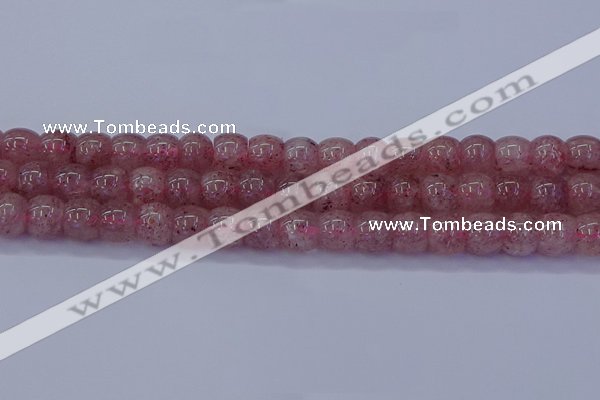 CBQ440 15.5 inches 8*11mm drum lavender strawberry quartz beads