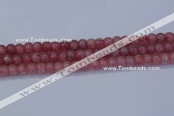 CBQ441 15.5 inches 10*12mm rondelle strawberry quartz beads