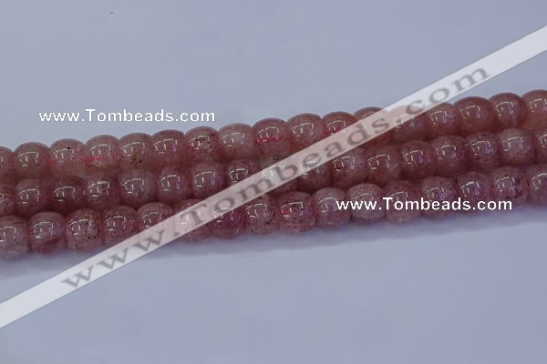 CBQ442 15.5 inches 12*16mm rondelle strawberry quartz beads