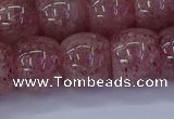 CBQ443 15.5 inches 13*18mm rondelle strawberry quartz beads