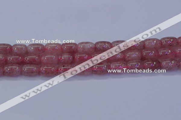 CBQ448 15.5 inches 12*16mm drum strawberry quartz beads