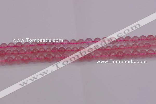 CBQ481 15.5 inches 6mm round strawberry quartz beads wholesale