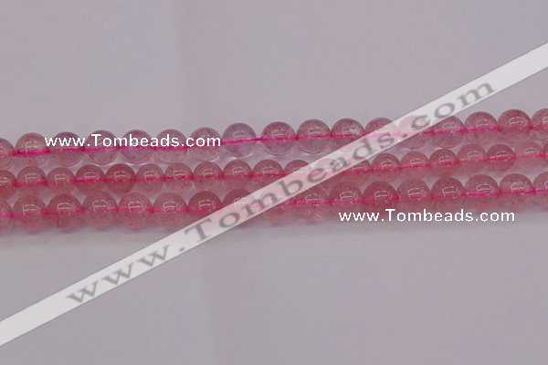 CBQ483 15.5 inches 10mm round strawberry quartz beads wholesale
