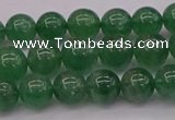 CBQ496 15.5 inches 6mm round green strawberry quartz beads