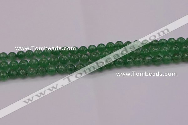 CBQ496 15.5 inches 6mm round green strawberry quartz beads