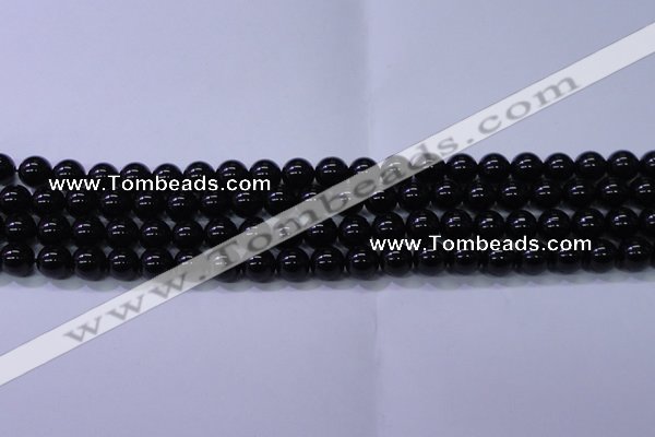 CBQ501 15.5 inches 6mm round natural black quartz beads