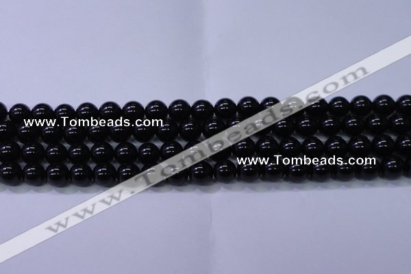 CBQ502 15.5 inches 8mm round natural black quartz beads