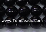 CBQ504 15.5 inches 12mm round natural black quartz beads