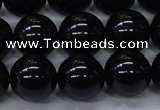 CBQ505 15.5 inches 14mm round natural black quartz beads