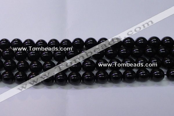 CBQ505 15.5 inches 14mm round natural black quartz beads