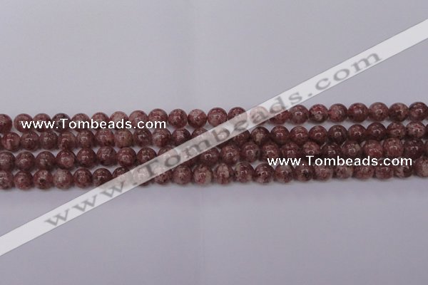 CBQ602 15.5 inches 8mm round natural strawberry quartz beads