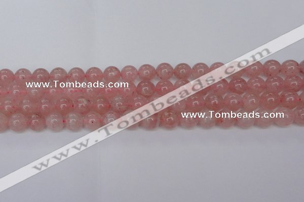 CBQ614 15.5 inches 12mm round natural strawberry quartz beads