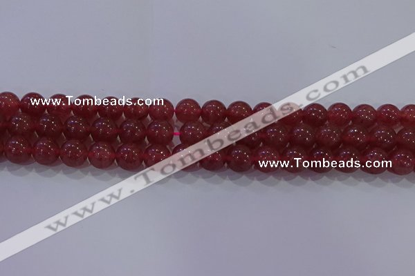 CBQ623 15.5 inches 10mm round strawberry quartz beads wholesale