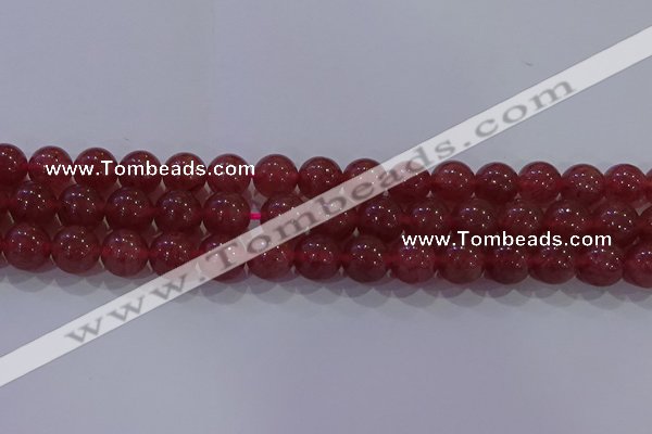 CBQ624 15.5 inches 12mm round strawberry quartz beads wholesale