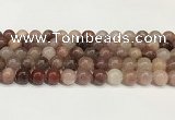 CBQ731 15.5 inches 10mm round strawberry quartz beads wholesale