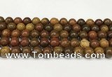 CBQ738 15.5 inches 10mm round red moss agate beads wholesale