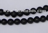 CBS02 15.5 inches 6mm round black stone beads wholesale