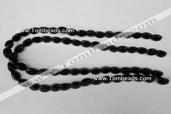 CBS212 15.5 inches 9*12mm trihedron blackstone beads wholesale