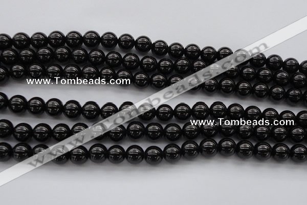 CBS501 15.5 inches 8mm round A grade black spinel beads