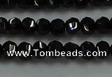 CBS528 15.5 inches 2.5*4mm lantern-shaped natural black spinel beads