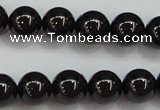 CBS552 15.5 inches 8mm round AA grade black spinel beads