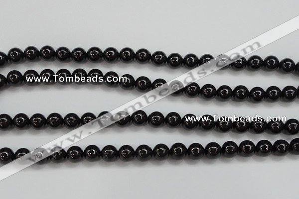 CBS552 15.5 inches 8mm round AA grade black spinel beads