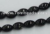 CBT05 16 inches 8*12mm rice natural biotite beads wholesale