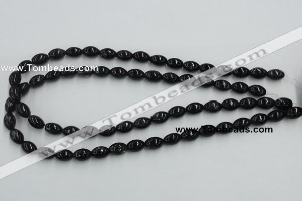 CBT05 16 inches 8*12mm rice natural biotite beads wholesale