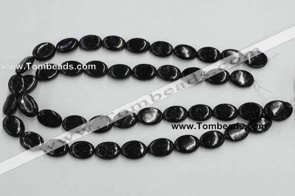 CBT09 16 inches 13*18mm oval natural biotite beads wholesale