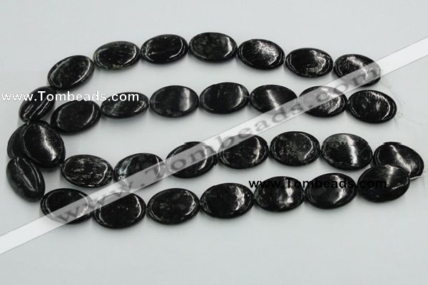 CBT10 16 inches 18*25mm oval natural biotite beads wholesale