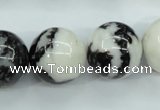 CBW107 15.5 inches 18mm round black & white jasper beads