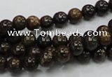 CBZ101 15.5 inches 6mm round bronzite gemstone beads