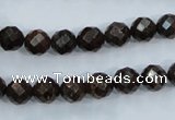 CBZ103 15.5 inches 6mm faceted round bronzite gemstone beads