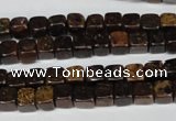 CBZ205 15.5 inches 6*6mm cube bronzite gemstone beads