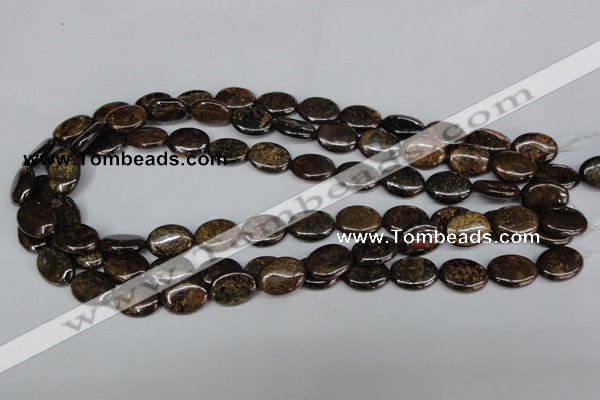 CBZ218 15.5 inches 12*16mm oval bronzite gemstone beads