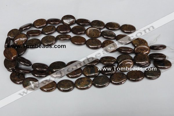 CBZ220 15.5 inches 15*20mm oval bronzite gemstone beads