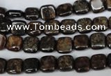 CBZ224 15.5 inches 8*8mm square bronzite gemstone beads