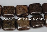 CBZ228 15.5 inches 16*16mm square bronzite gemstone beads