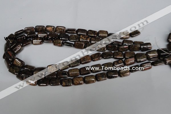 CBZ235 15.5 inches 10*14mm rectangle bronzite gemstone beads