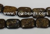 CBZ236 15.5 inches 12*16mm rectangle bronzite gemstone beads