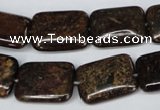 CBZ238 15.5 inches 15*20mm rectangle bronzite gemstone beads