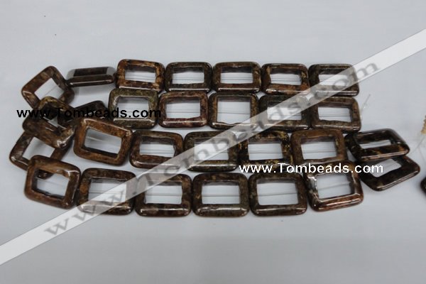 CBZ250 15.5 inches 25*30mm rectangle bronzite gemstone beads