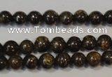 CBZ253 15.5 inches 4mm round bronzite gemstone beads wholesale