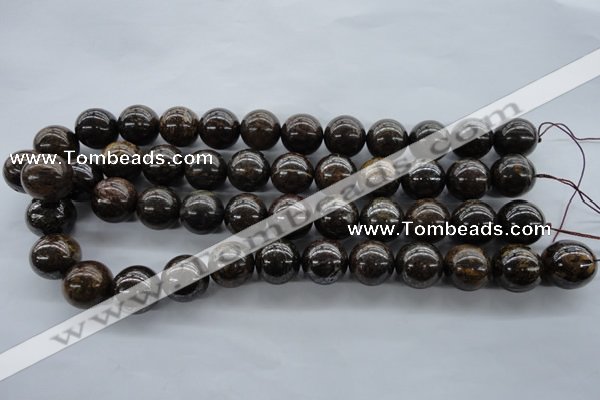 CBZ300 15.5 inches 16mm round bronzite gemstone beads wholesale