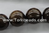 CBZ301 15.5 inches 18mm round bronzite gemstone beads wholesale