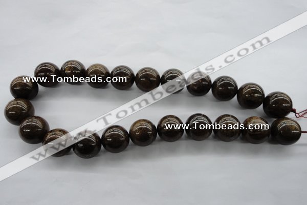 CBZ301 15.5 inches 18mm round bronzite gemstone beads wholesale